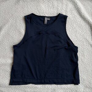 Sweaty Betty Women’s Navy Sleeveless Tank Cropped Running Gym
